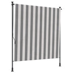 vidaXL Outdoor Rollo Anthrazit und Weiß 100 x 270 cm