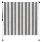 vidaXL Outdoor Rollo Anthrazit und Weiß 100 x 270 cm