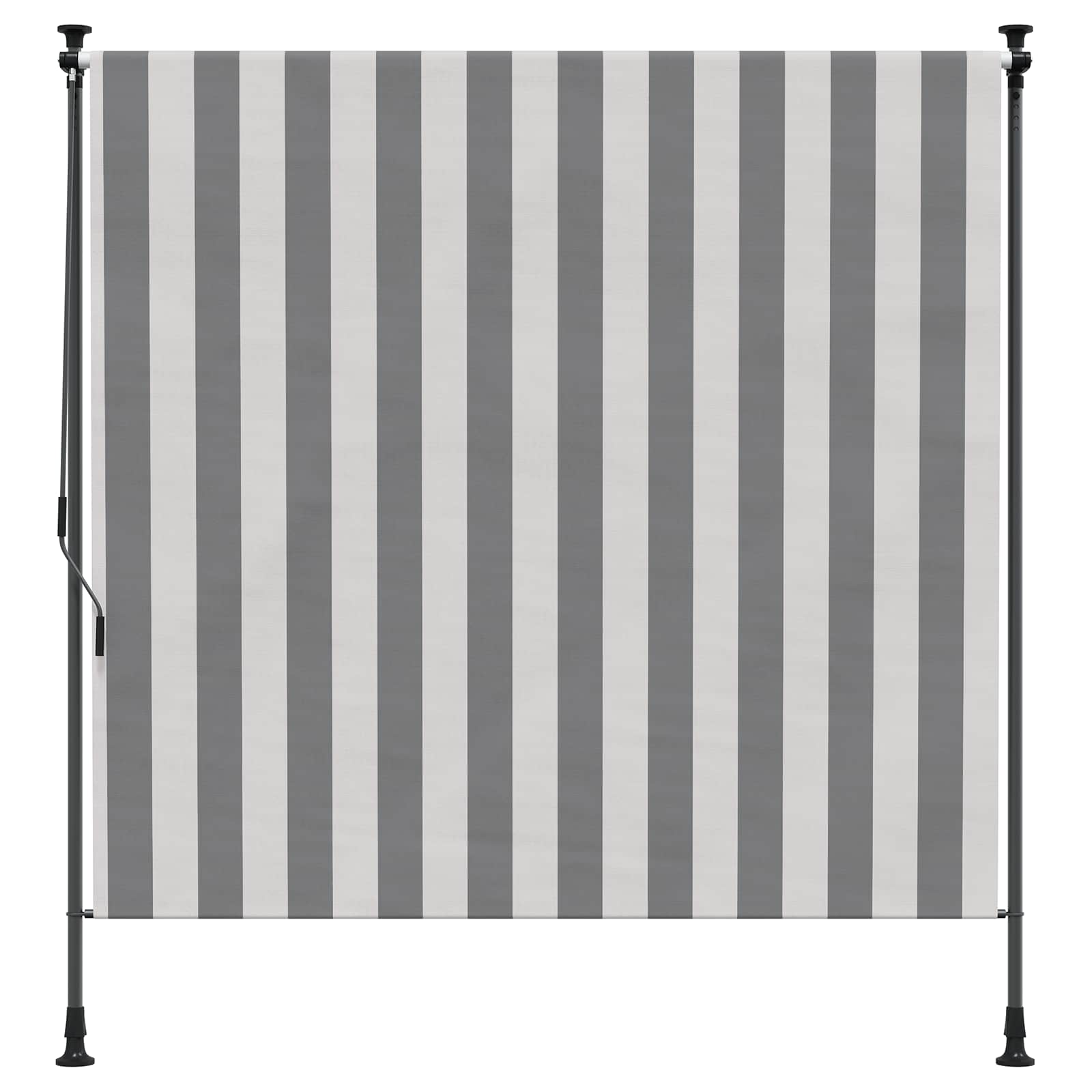 vidaXL Outdoor Rollo Anthrazit und Weiß 100 x 270 cm