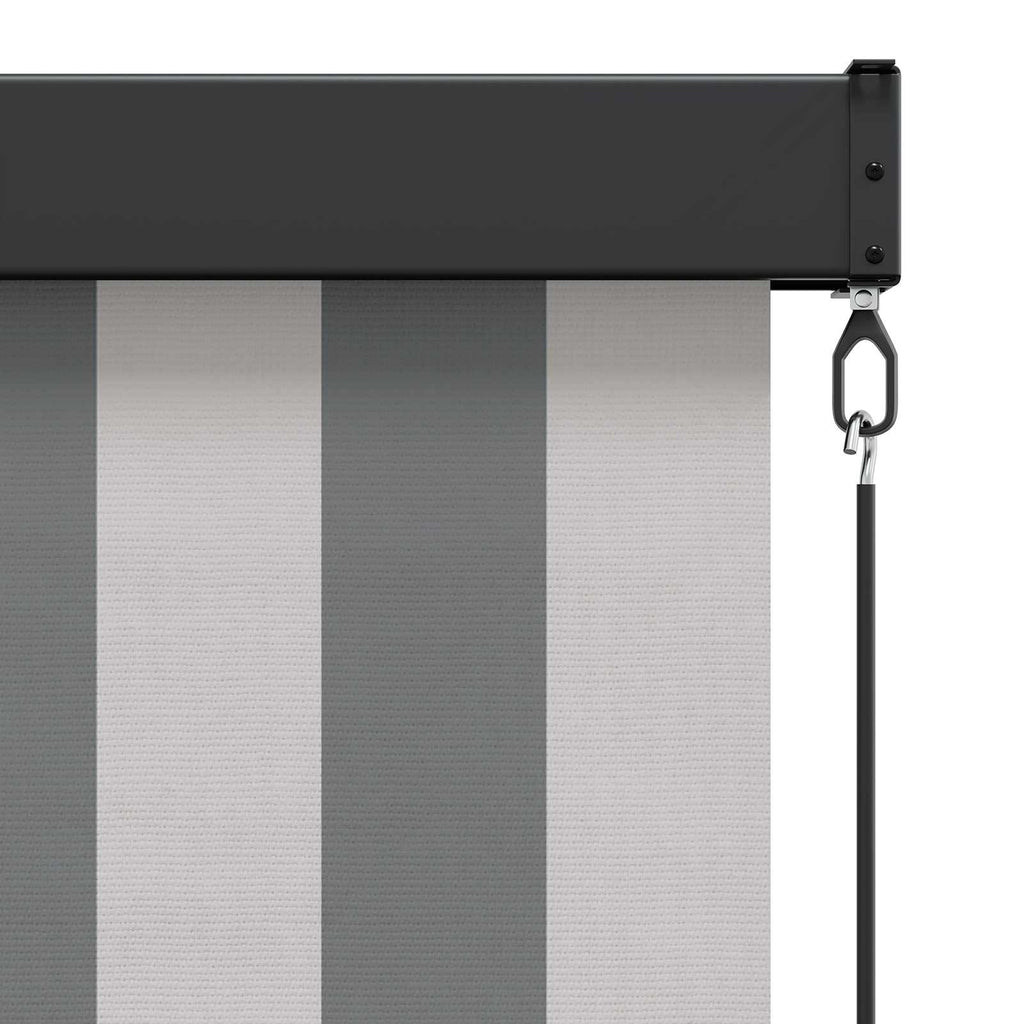 vidaXL Rollo Anthrazit und Weiß 60 x 250 cm Stoff und Aluminium