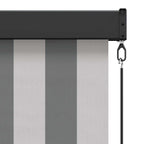 vidaXL Rollo Anthrazit und Weiß 60 x 250 cm Stoff und Aluminium