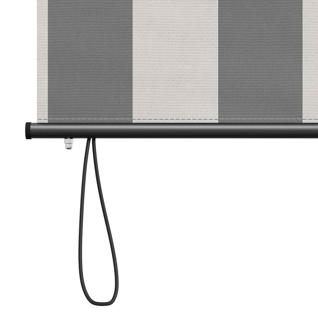 vidaXL Rollo Anthrazit und Weiß 60 x 250 cm Stoff und Aluminium