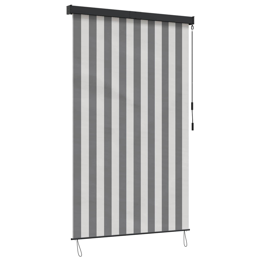 vidaXL Rollo Anthrazit und Weiß 60 x 250 cm Stoff und Aluminium