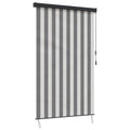 vidaXL Rollo Anthrazit und Weiß 60 x 250 cm Stoff und Aluminium