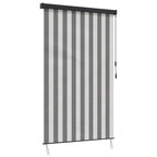 vidaXL Rollo Anthrazit und Weiß 60 x 250 cm Stoff und Aluminium
