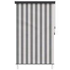 vidaXL Rollo Anthrazit und Weiß 60 x 250 cm Stoff und Aluminium