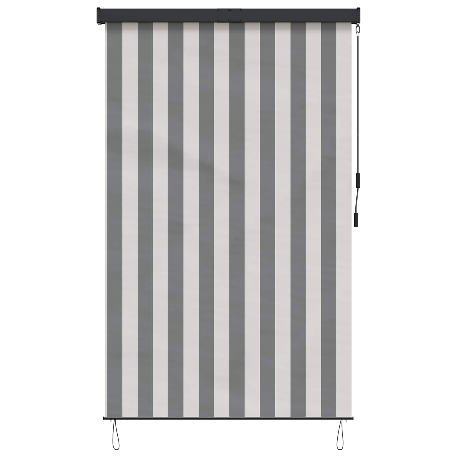 vidaXL Rollo Anthrazit und Weiß 60 x 250 cm Stoff und Aluminium