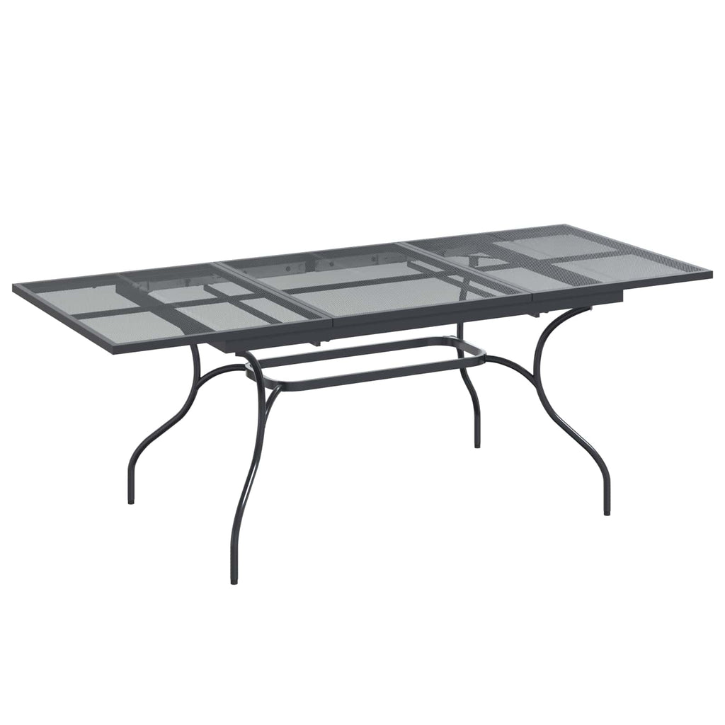 vidaXL Garten Essgruppe 7 pcs Anthrazit Stahl