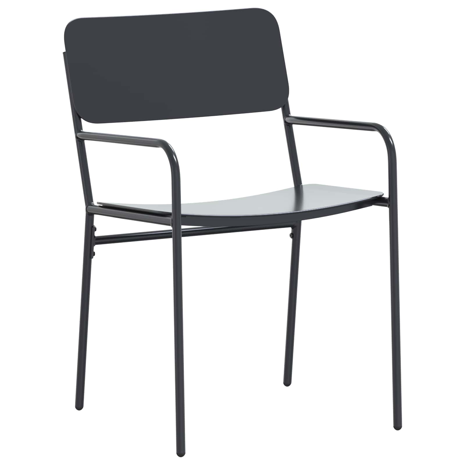 vidaXL Garten Essgruppe 7 pcs Anthrazit Stahl