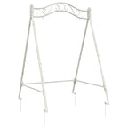 vidaXL Schaukelrahmen Antik Weiß 113 x 121,5 x 168 cm Stahl