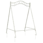 vidaXL Schaukelrahmen Antik Weiß 113 x 121,5 x 168 cm Stahl