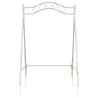 vidaXL Schaukelrahmen Antik Weiß 113 x 121,5 x 168 cm Stahl