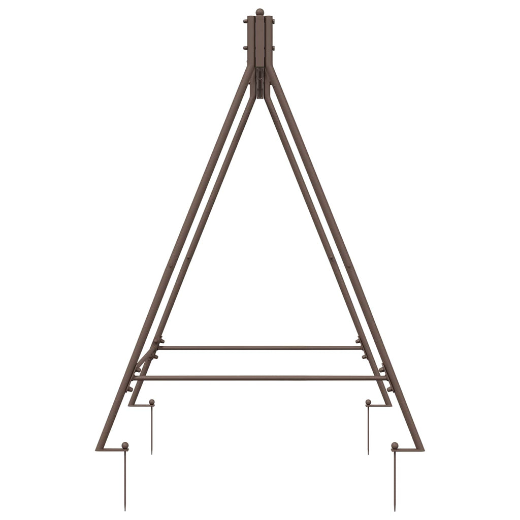 vidaXL Schaukelrahmen Antikbraun 113 x 121,5 x 168 cm Stahl