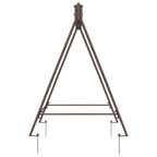 vidaXL Schaukelrahmen Antikbraun 113 x 121,5 x 168 cm Stahl