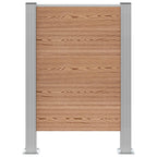 vidaXL Mülltonnenzaun Braun 85 x 12 x 115 cm Aluminium und WPC