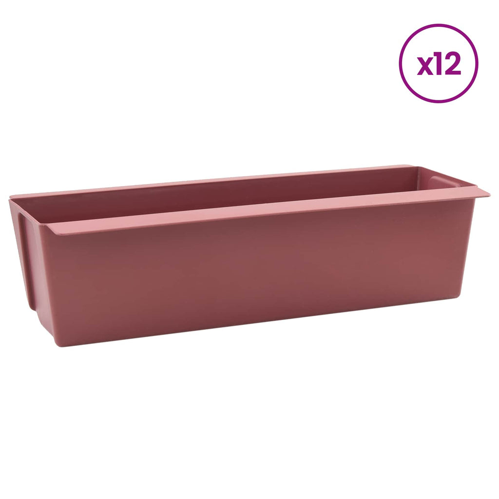 vidaXL Blumenboxen für Euro-Paletten 12 pcs Braun 36,5 x 14 x 9,5 cm