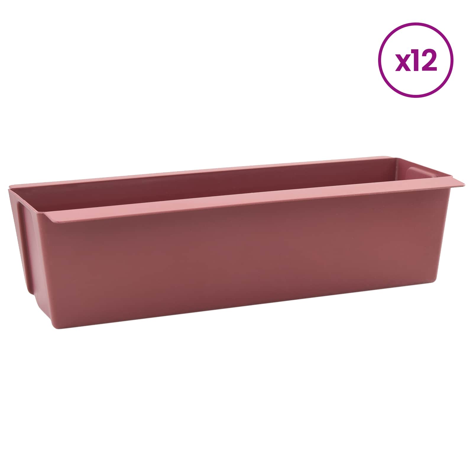 vidaXL Blumenboxen für Euro-Paletten 12 pcs Braun 36,5 x 14 x 9,5 cm