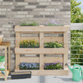 vidaXL Blumenboxen für Euro-Paletten 24 pcs Grau 36 x 13,5 x 9,5 cm