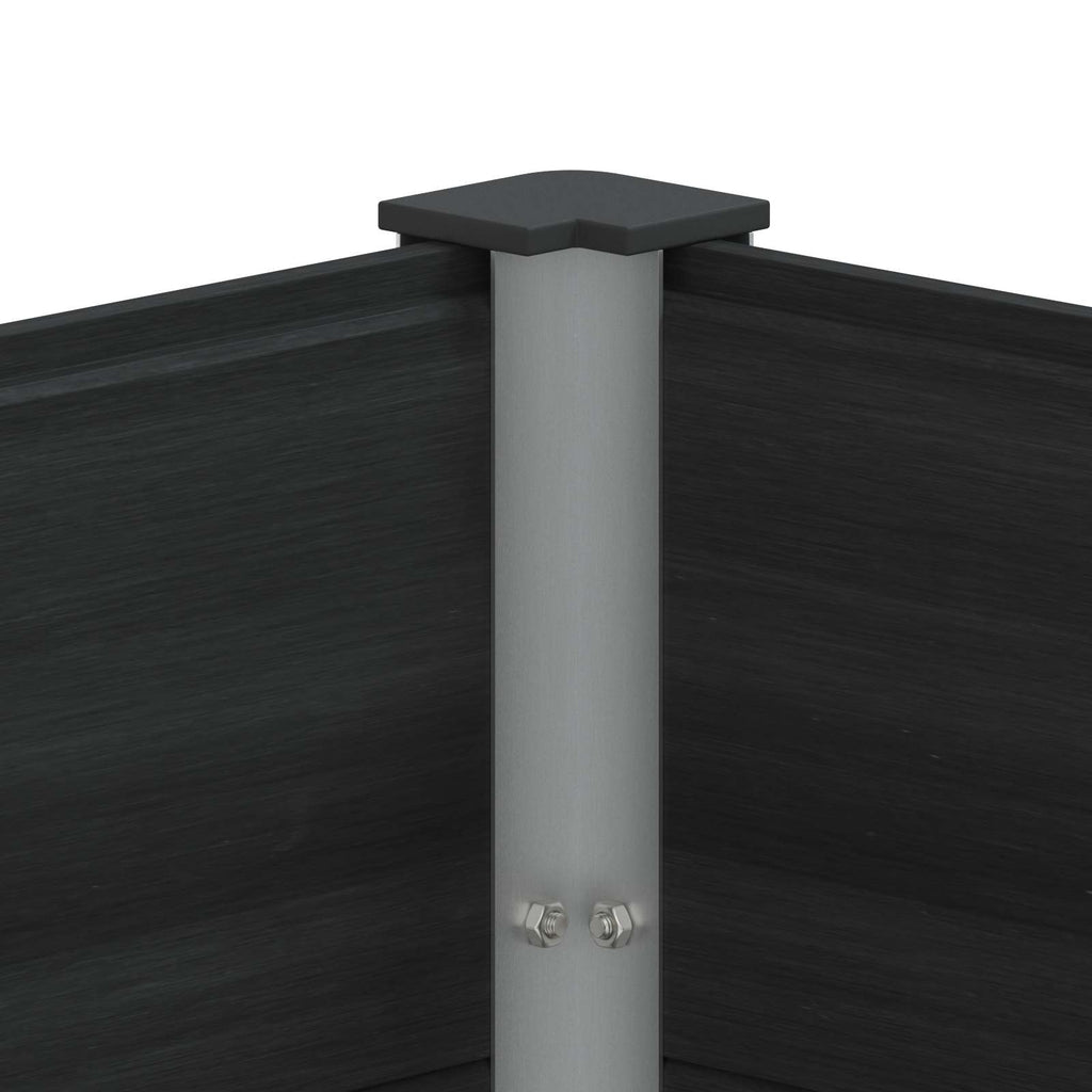 vidaXL Hochbeet Schwarz 100 x 50 x 91 cm