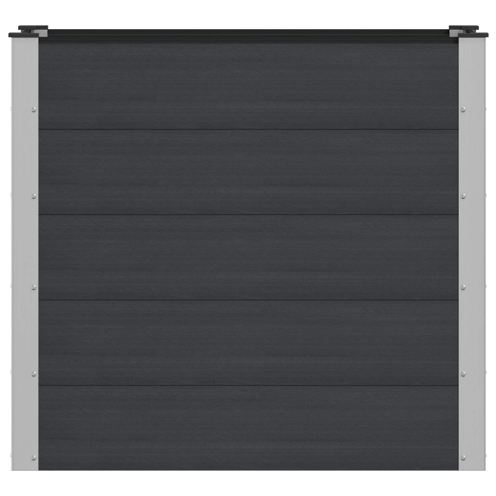 vidaXL Hochbeet Schwarz 100 x 50 x 91 cm