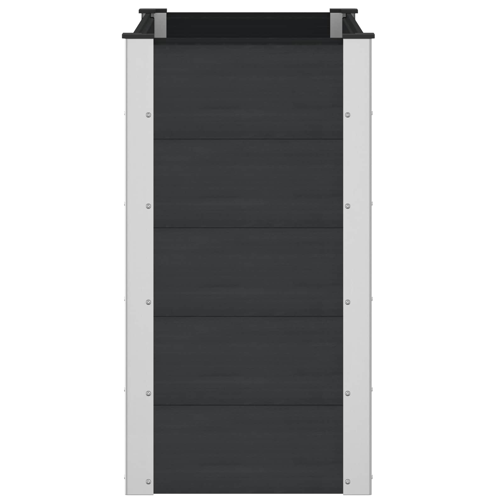 vidaXL Hochbeet Schwarz 100 x 50 x 91 cm