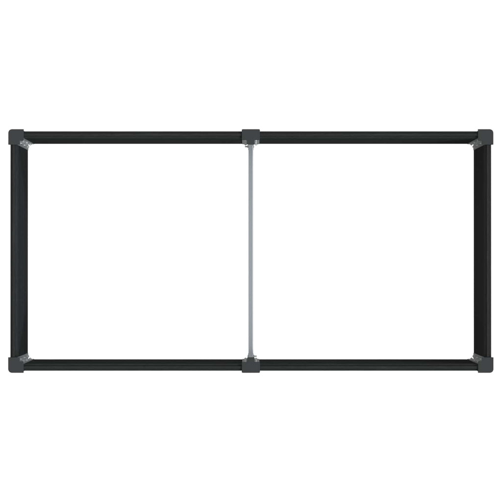 vidaXL Hochbeet Schwarz 100 x 50 x 91 cm