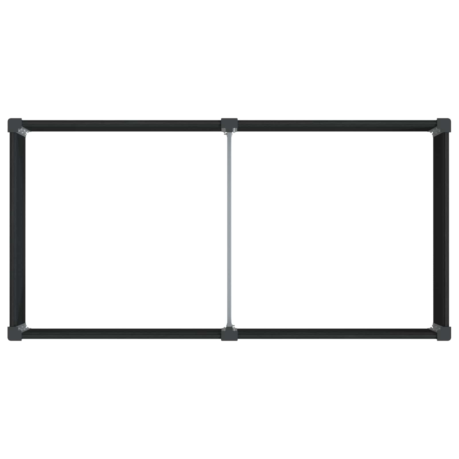 vidaXL Hochbeet Schwarz 100 x 50 x 91 cm