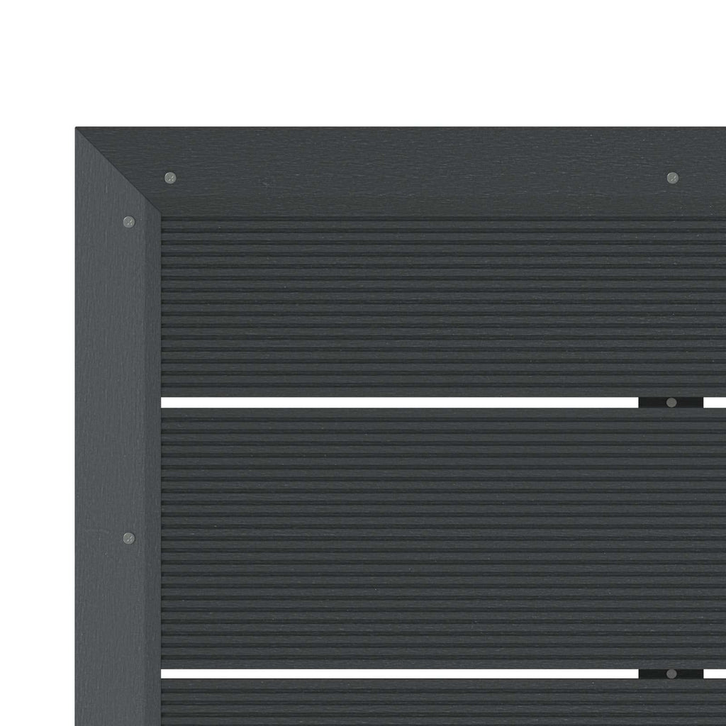 vidaXL Duschsockelplatte Schwarz 101 x 63 x 5,5 cm WPC