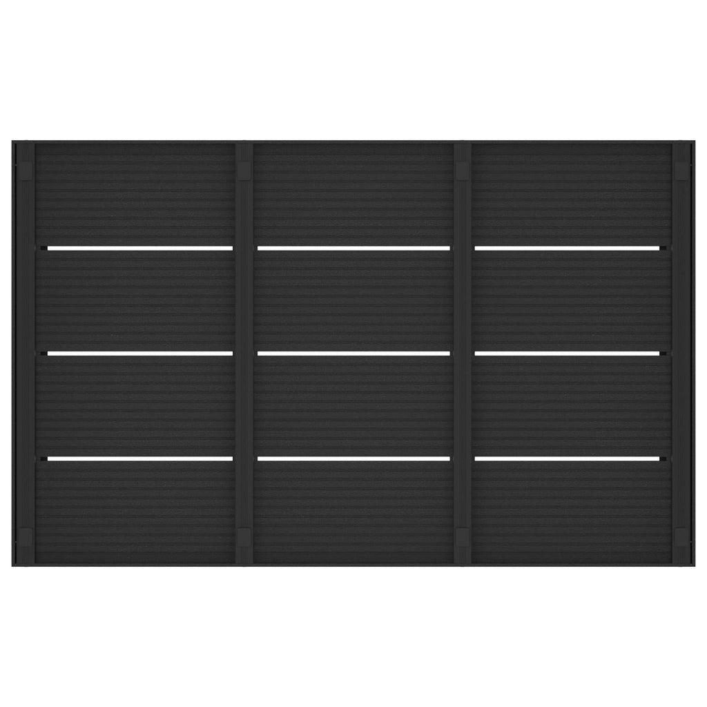 vidaXL Duschsockelplatte Schwarz 101 x 63 x 5,5 cm WPC