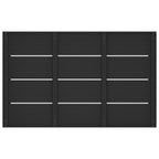 vidaXL Duschsockelplatte Schwarz 101 x 63 x 5,5 cm WPC
