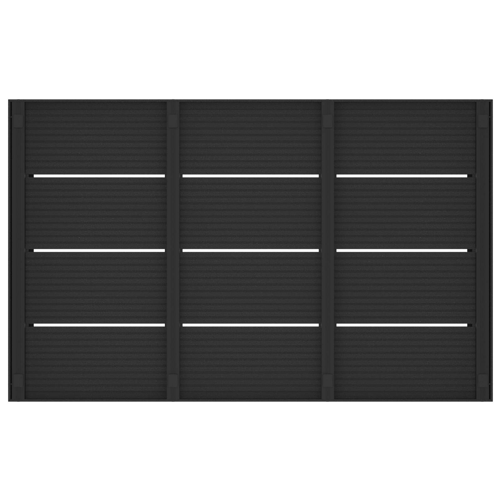 vidaXL Duschsockelplatte Schwarz 101 x 63 x 5,5 cm WPC