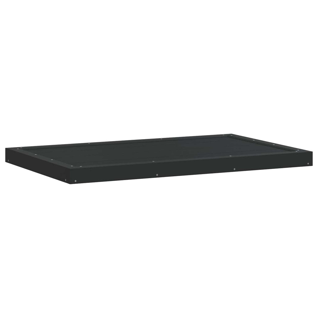 vidaXL Duschsockelplatte Schwarz 101 x 63 x 5,5 cm WPC