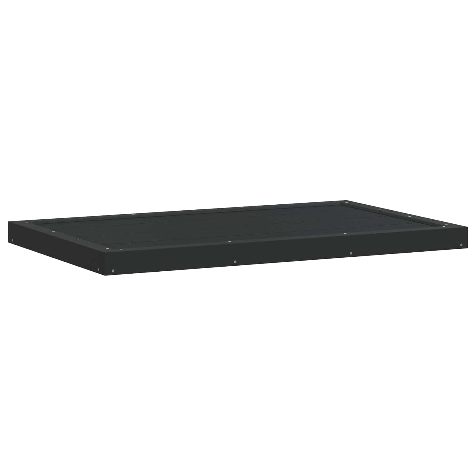 vidaXL Duschsockelplatte Schwarz 101 x 63 x 5,5 cm WPC