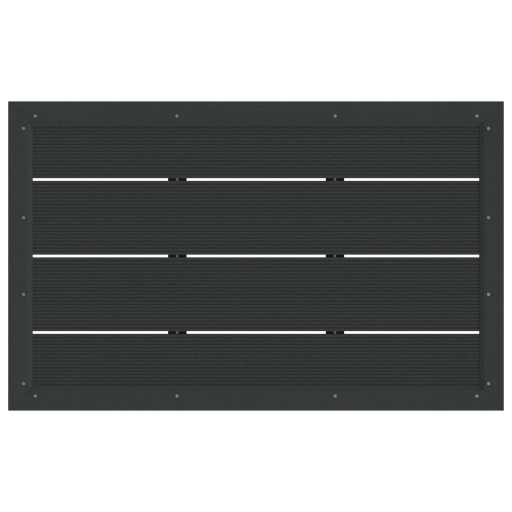 vidaXL Duschsockelplatte Schwarz 101 x 63 x 5,5 cm WPC