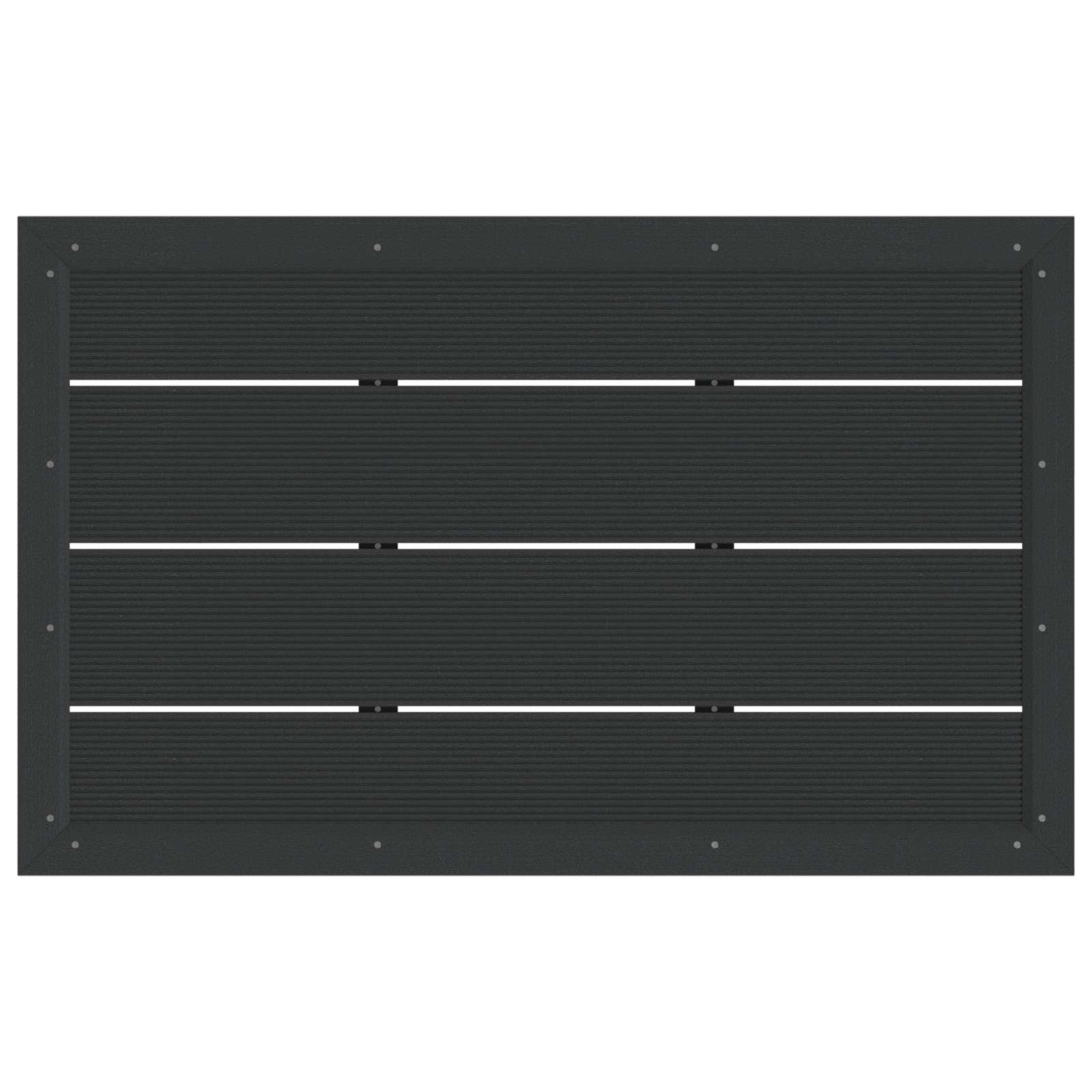 vidaXL Duschsockelplatte Schwarz 101 x 63 x 5,5 cm WPC
