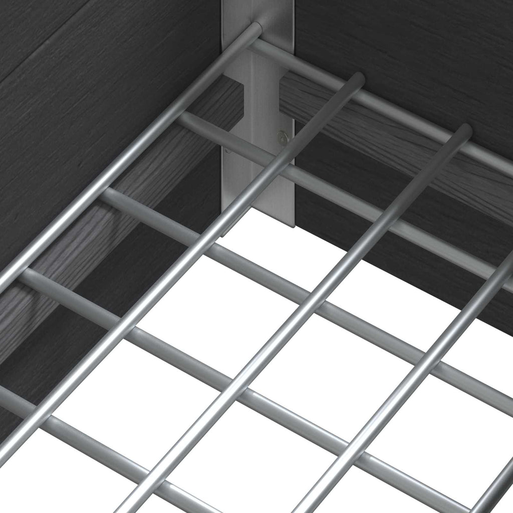 vidaXL Hochbeet Grau 50 x 30 x 22 cm WPC und Aluminium