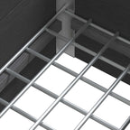 vidaXL Hochbeet Grau 50 x 30 x 22 cm WPC und Aluminium