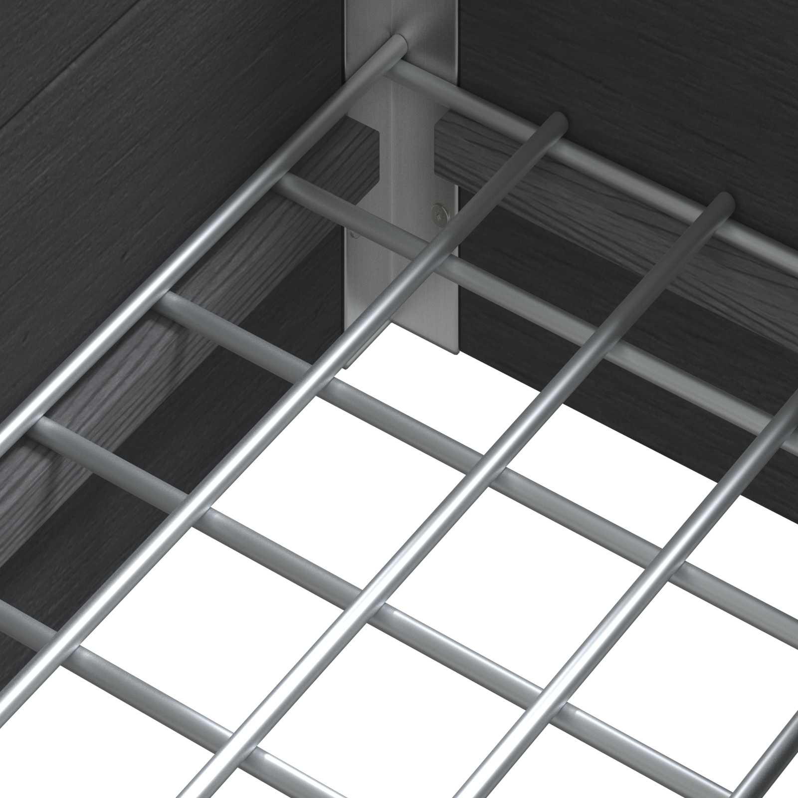 vidaXL Hochbeet Grau 50 x 30 x 22 cm WPC und Aluminium