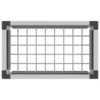 vidaXL Hochbeet Grau 50 x 30 x 22 cm WPC und Aluminium