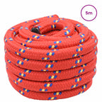 vidaXL Bootsseil 5 m 3 Rot PP