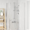 vidaXL Duschkopfset Chrom 150 cm Edelstahl