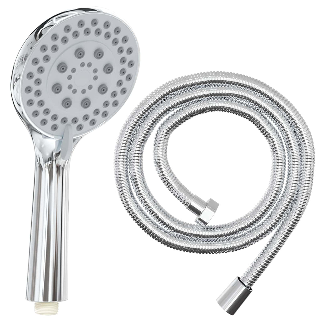vidaXL Duschkopfset Chrom 150 cm Edelstahl