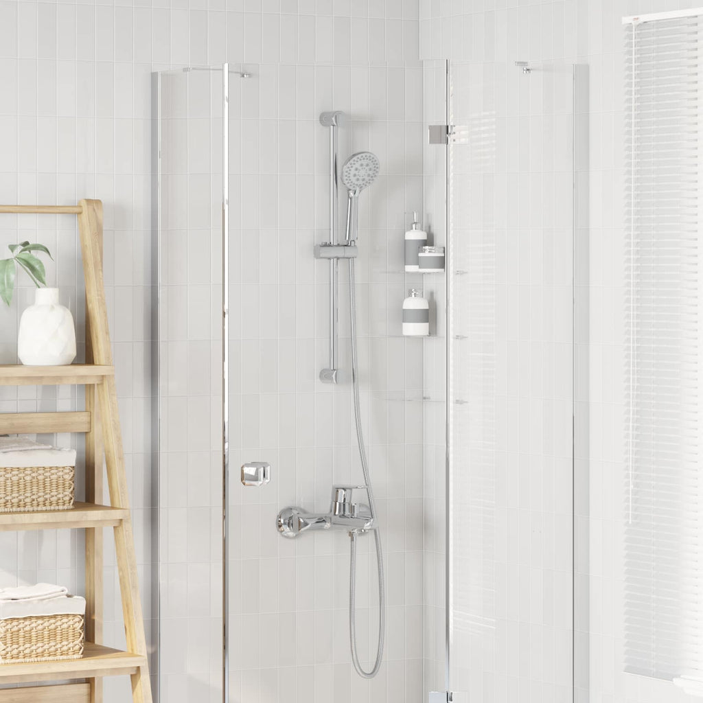 vidaXL Duschsystem-Set Chrom 71 cm Edelstahl
