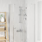 vidaXL Duschsystem-Set Chrom 71 cm Edelstahl