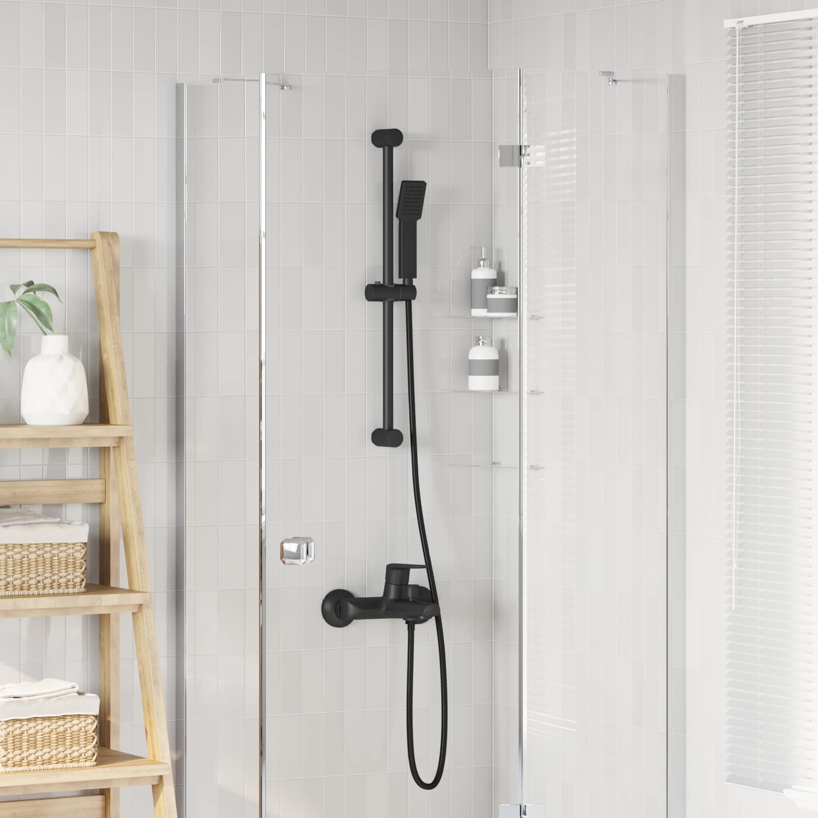 vidaXL Duschsystem-Set Stahl
