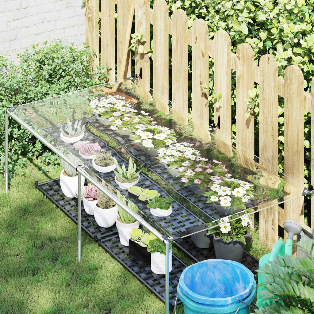 vidaXL Pflanzenabdeckung Transparent 1 x 2 m PVC