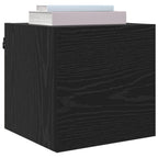 vidaXL Wandmontiertes TV-Regal 4 pcs Schwarze Eiche 30,5 x 30 x 30 cm