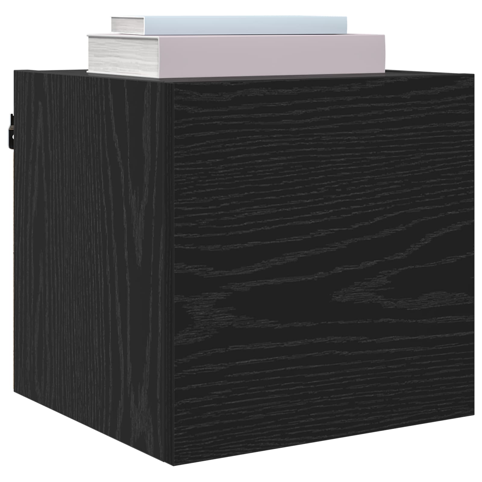 vidaXL Wandmontiertes TV-Regal 4 pcs Schwarze Eiche 30,5 x 30 x 30 cm