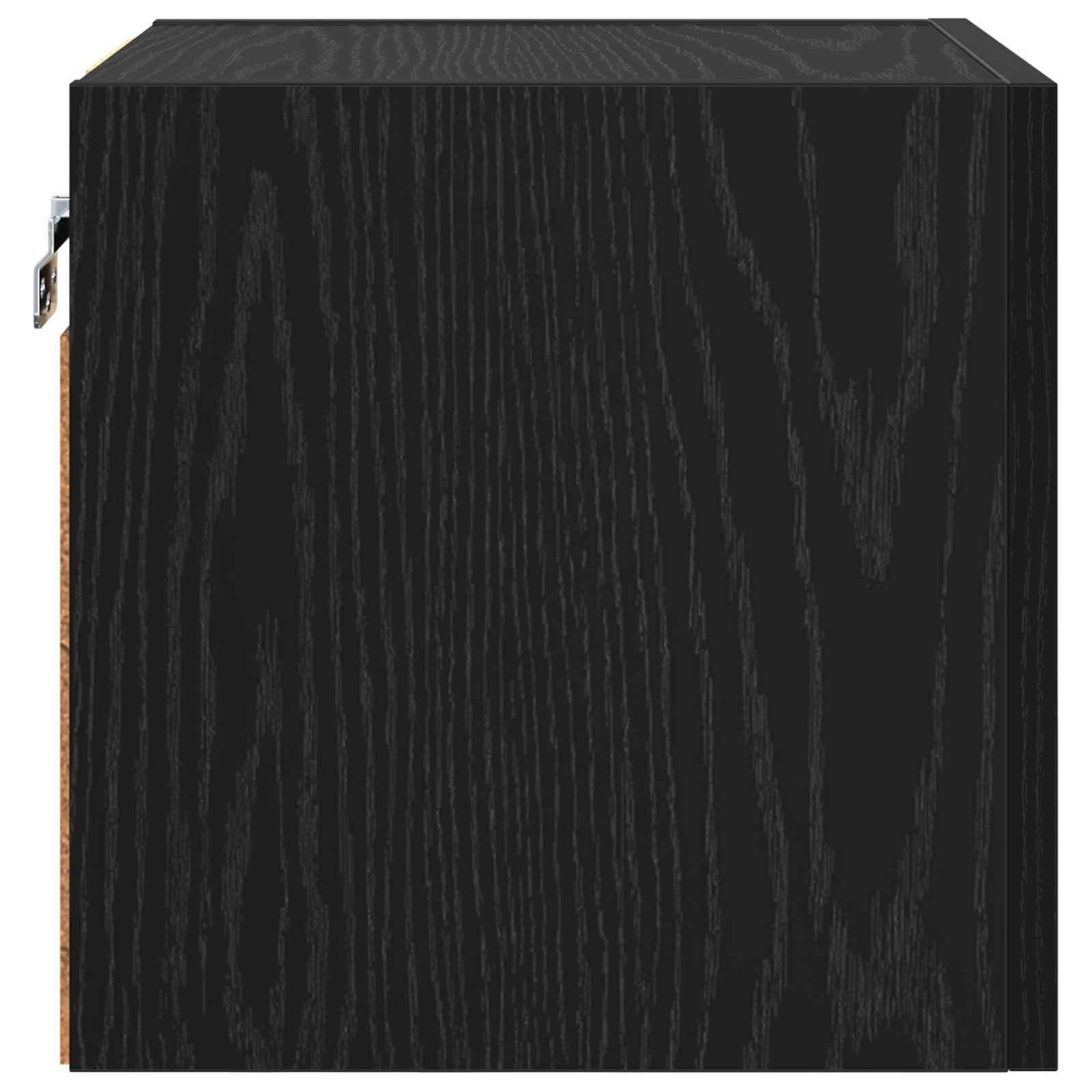 vidaXL Wandmontiertes TV-Regal 4 pcs Schwarze Eiche 30,5 x 30 x 30 cm
