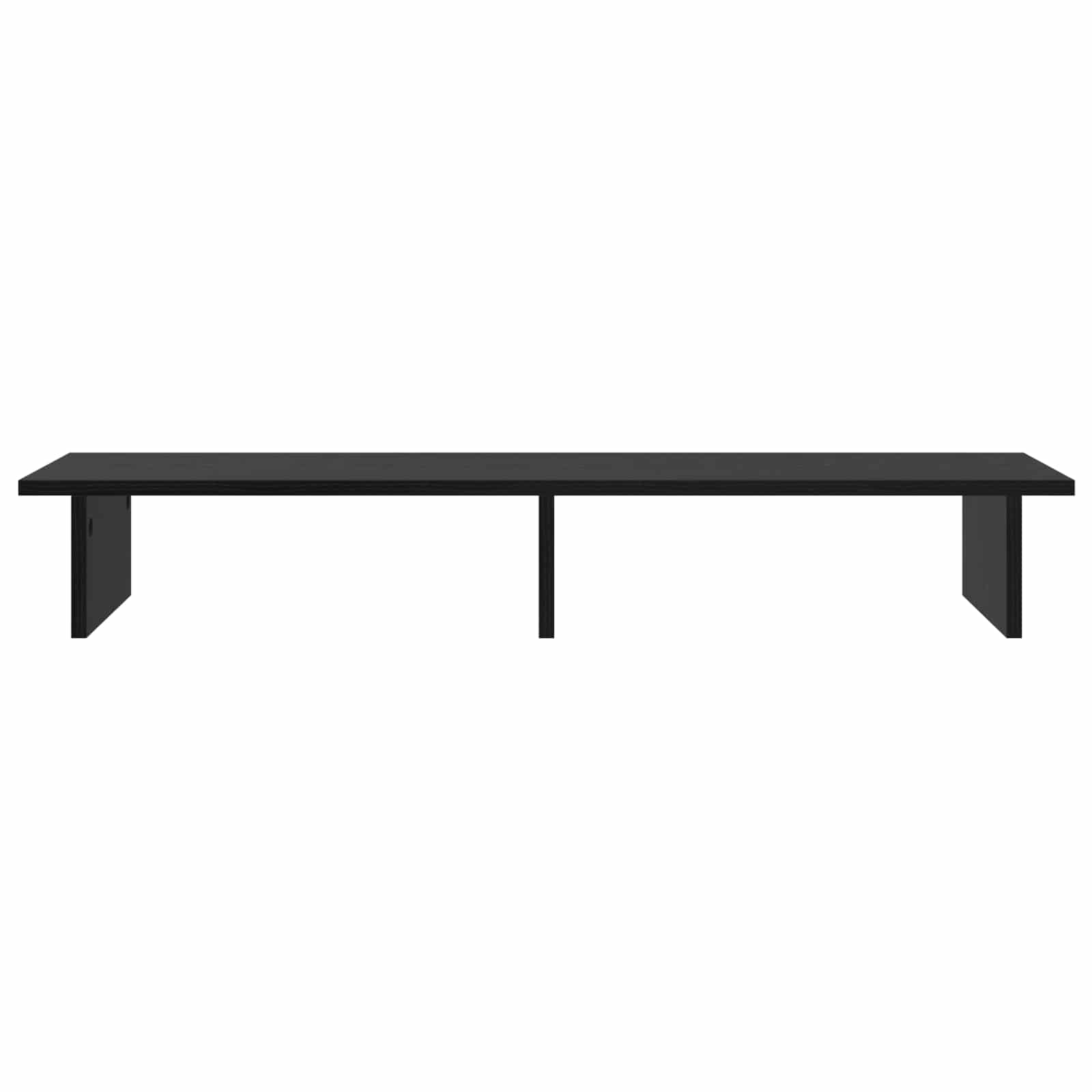 vidaXL Monitor Halterung Schwarze Eiche 100 x 27 x 15 cm Holzwerkstoff